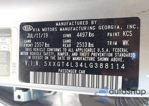 5XXGT4L34LG388114